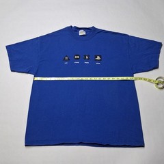 E3 NOS Sony PlayStation Staff Shirt XL Blue SCEA Employee Booth Promo PS2 Mint