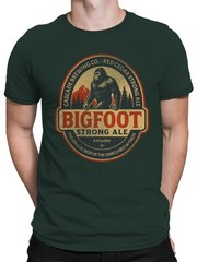 Bigfoot Strong Ale Craft Beer Label Men’s T-shirt