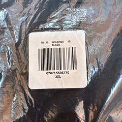 Hanes 3XL Men’s Beefy T-Shirt – Short Sleeve Black New