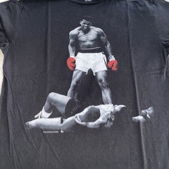 ALI Muhammed Ali T-shirt Graphic Shirt Unisex Size Large Black Cotton Boxing