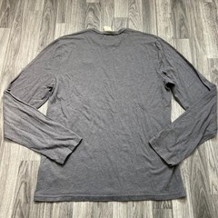 HOLLISTER Embroidered Logo Pullover Grey Crewneck Long Sleeve Shirt Men’s Size L