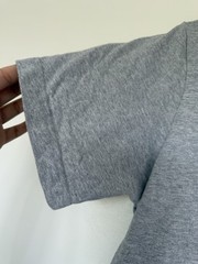 Lacoste L!VE Men’s Layered T Shirt Grey Marl Striped Hem Cotton Size 2 Small S