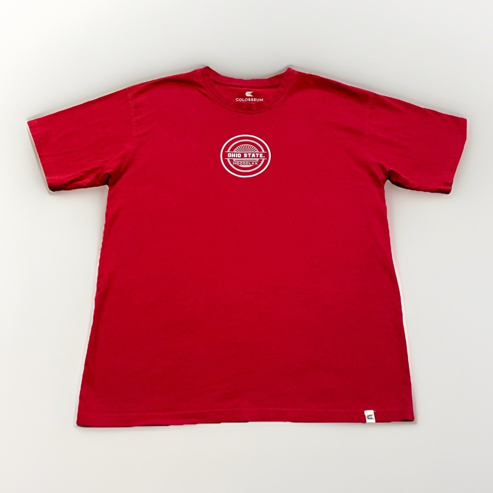 Ohio State Buckeyes T-Shirt Men’s S Relaxed Fit Red Short Sleeve Crew Colosseum