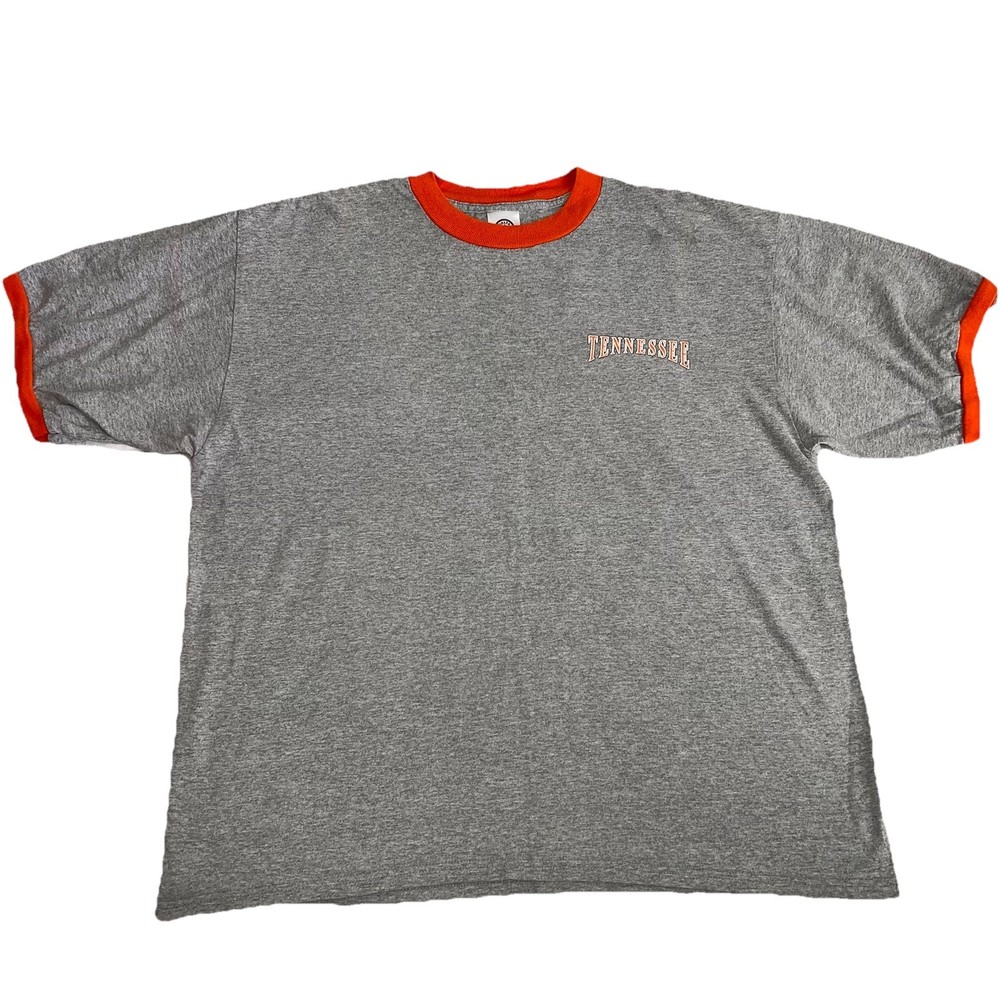 Vintage Tennessee Volunteers Mens XL Gray Orange T Shirt Short Sleeve
