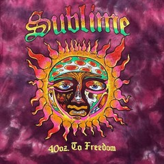Sublime 40oz to Freedom Rock Band Tie-Dye T-Shirt Size Large