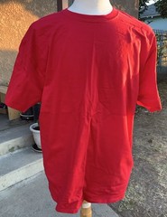 Hanes T-Shirts, 100% Cotton, Red Sz. XL/TG/XG