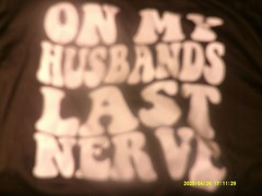 NEW-On My Husbands Last Nerve-Female Adult 3 XL Black 2 Sided T shirt