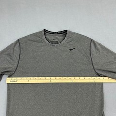 Nike Pro Combat Dri-Fit Mens Fitted Training Shirt Heather Gray Large