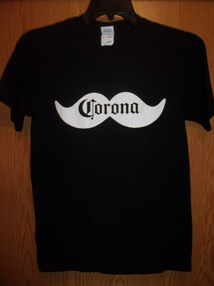 Corona Mustache Beer black S t shirt