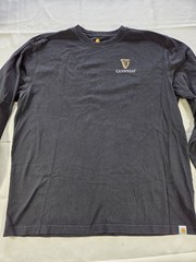 Carhartt x Guinness Long Sleeve T Shirt Men’s Large Black Original Fit Logo Tee