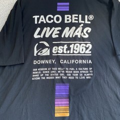 Taco Bell T-Shirt 2XL Live Mas Est 1962 Cali Double Sided Tee Fast Food Uniform