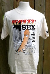 NOS Vintage Y2K Kitchen BIZARRE SEX Funny Comic Graphitti T Shirt MULTIPLE SIZES