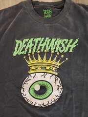 Deathwish Skateboards Eyeball Crown Graphic T-Shirt Black Skate Tee Mens Size L