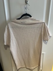 KITH Men’s Cream T-Shirt, Short Sleeve, Size Small, Textured/Slub Fabric,