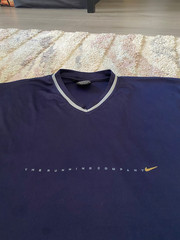 Vintage 1998 Nike Tee XL silk/cotton blend MINT