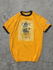Vintage Anvil “Live Green Go Yellow” ringer tee in a men’s medium
