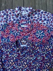 Bundle Of Henry Grethle Shirts Size L Cotton Rayón Blend Psychedelic Prints