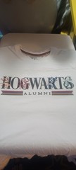 Harry Potter Hogwarts Alumni T Shirt Size Medium Pre Owned. Universal Studios.