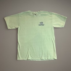 Mens Tropical Graphic Short Sleeve Lime Green Crew Neck T-shirt Large