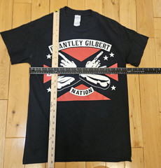 BRANTLEY GILBERT Nation Stone Cold Country Rock Music Double-Sided Shirt Adult S