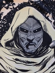 Dr Doom vs Thanos AOP Marvel Shirt XL Rare Chronic Images 2025 All Over Print