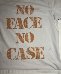 No Face No Case Rap Hip Hop T Shirt Jail Prison XL Mug Shot Skate Goth Grunge