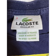 Lacoste Men’s Regular Fit Nautical Flag Graphic T-Shirt – Navy – Size 3 / S