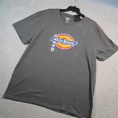 Dickies Shirt Mens 2XL XXL Gray Regular Fit Classic Casual Logo Work Wear NWT