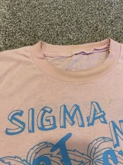 Vintage 80s College Rush Shirt Sigma Nu’s 4th Annual Hot Legs 87’