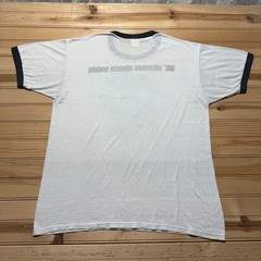 Vintage 1996 MTV Music Television Pinwheel Short Sleeve Ringer T-Shirt USA Large