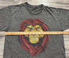 Disney The Lion King Mufasa Head Shirt Mens Large Gray Movie Tee Short Sleeve