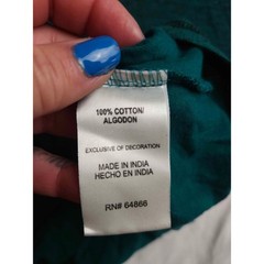 Modern Culture Mens Teal Space Dye Long Sleeve Hooded T-Shirt Medium RN 64866