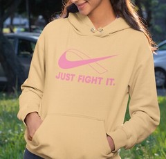 Just Fight It Hoodie PINK Ribbon Shirt Breast Cancer Hoodie Mom Shirt Survivor