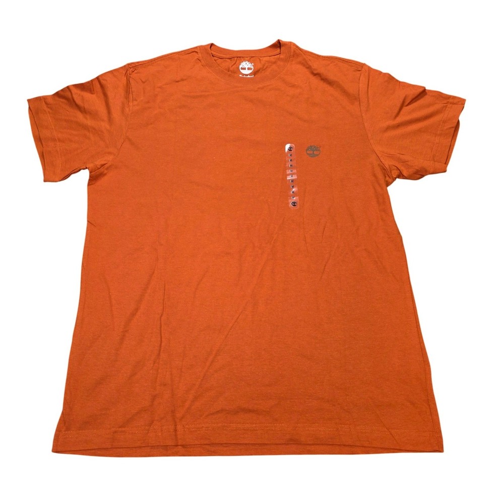Timberland Rugged & Durable Graphic T-Shirt Men’s Size M Orange Short Sleeve NWT