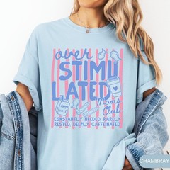 Overstimulated Moms Club Shirt, Funny Retro Mom Life T-Shirt, Gift for Mom