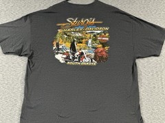 Harley Davidson Sturgis South Dakota Shirt 3XL Dark Gray Waterfall Deer 2011