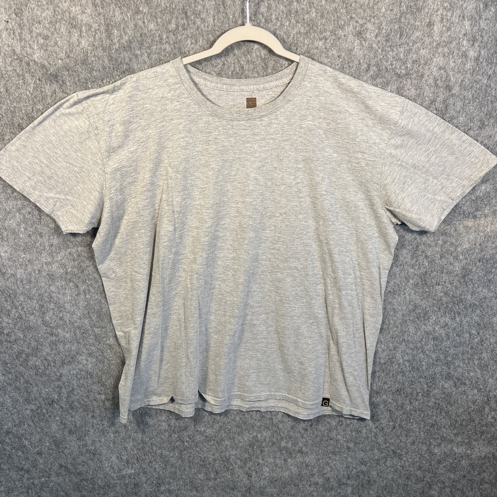 Gold Toe T-Shirt Men’s XXL Gray Short Sleeve Preshrunk Crew Neck