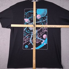 Skater Skeleton Mens XL Black Casual Streetwear Surfer Horror Space NWT