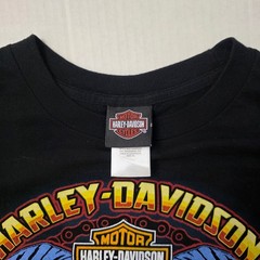 Harley Davidson T-Shirt Mens XL Black Jester Skull Graphic Stafford Texas 2014