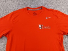 Nike Dri Fit Medium Mens Short Sleeve T-Shirt BG Recreation & Wellness Orange