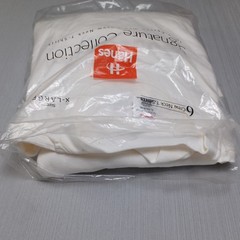 Hanes Signature Collection 3-Pack T-Shirts Mens XL 46-48 White 100% Cotton 1998