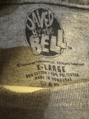 Saved By The Bell Grey T Shirt XL