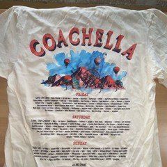 Comfort Colors Men’s White Coachella 2024 Graphic Logo Short Sleeve T-Shirt M