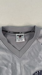 Vintage FUBU Sports Jersey XXL Grey Navy Mesh Y2K Hip Hop Streetwear Shirt