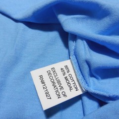 Johnnie-O Men’s Small Palm Paradise T-Shirt Malibu Blue SS Crew Neck