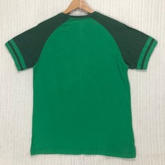 Lucky Brand Dublin Ireland Graphic Tee Mens Medium Green Raglan Shamrock Shirt