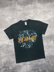 Def Leppard Vintage Tour Band Tee 2015 Heavy Metal Rock T-Shirt Men’s Size M