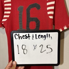 True Vintage 50s/60s Cotton Motorcycle flock Sportex Red / Striped Lido Rare Tee