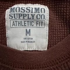 Mossimo Supply Co Striped Thermal Long Sleeve Size Medium Skate Grunge Y2K