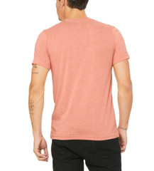 Bella + Canvas 3001CVC Unisex T Shirt Retail Fit Heather Stylish Tee CVC SUNSET